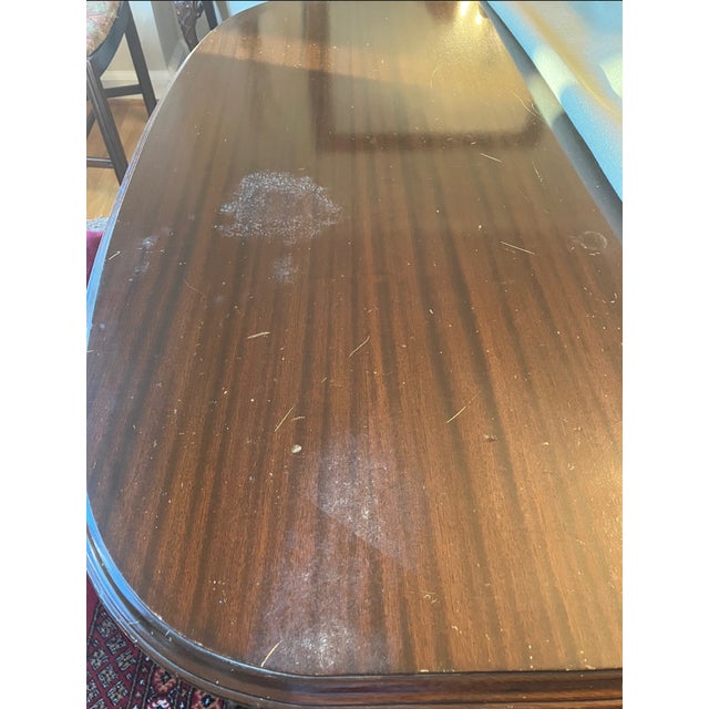 Chippendale Flint & Horner Co Mahogany Dining Table For Sale - Image 3 of 9