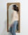 Wood Circa 1920 French Art Nouveau Natural Wood Wall Mirror, Tall Format For Sale - Image 7 of 8