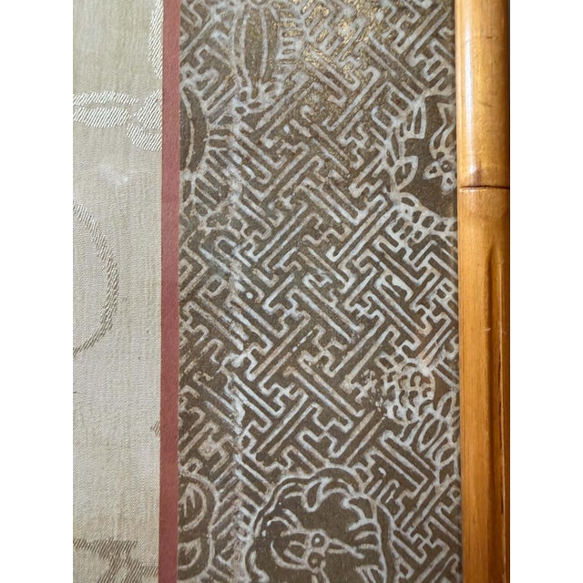 1920s 1920s Silk Embroidered Panels - A Pair For Sale - Image 5 of 9