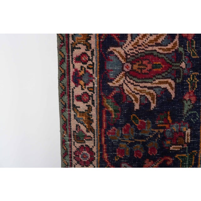 1970s Vintage Persian Handmade Wool 10x13 Red Area Rug For Sale - Image 9 of 11