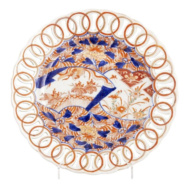 Japanese Imari Porcelain Plate, 1800 For Sale