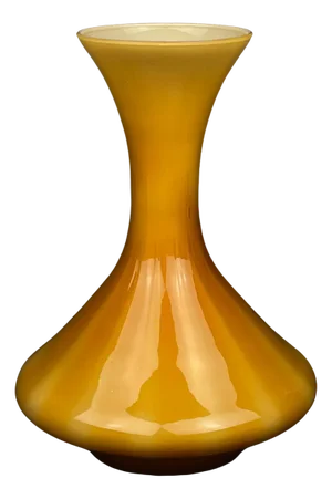 Vintage Yellow Murano Vase, Italy 1970s