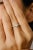 Modern 18k Gold Romantic Heart Cut Diamond Promise Ring Gift for Her Size 7 For Sale - Image 3 of 12