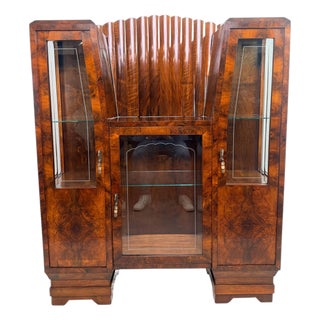 French Art Deco Showcase, 1930s For Sale