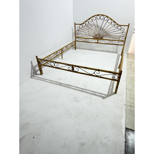 Bamboo Bed, Italy, 1960s For Sale - Image 10 of 10
