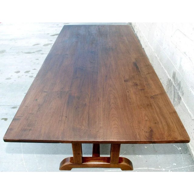 Dining Table in Vintage Walnut, Made by Petersen Antiques For Sale In Los Angeles - Image 6 of 11
