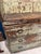 Late 19th Century Antique Painted Pine Slant-Front Desk With Original Graffiti Patina For Sale - Image 5 of 12