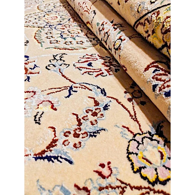 Vintage Nain Silk Rug, 1990s For Sale - Image 11 of 14