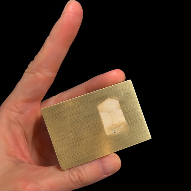 1950s Vintage Brass “Paris” Matchbox Cover With Miniature Street-Scene For Sale - Image 5 of 6