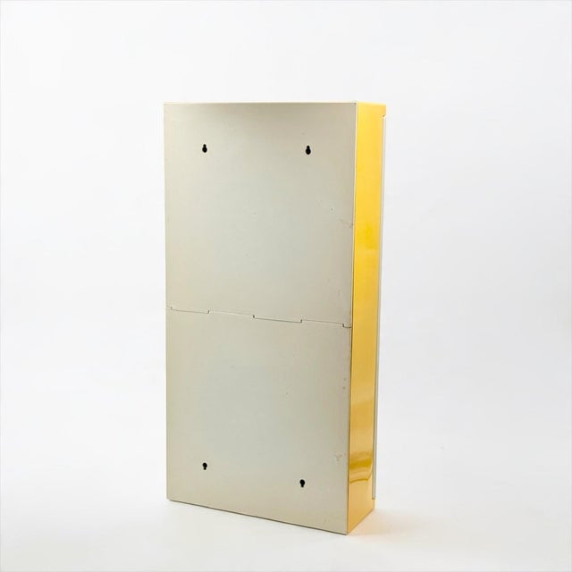 Yellow Wall Mirror Cabinet by Olaf Von Bohr for Gedy, Italy, 1970s For Sale - Image 11 of 16
