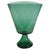 Mid-Century Modern Italian Green Blown Glass Pedestal Vase by Vetro Verde Di Empoli, 1950s For Sale - Image 10 of 10