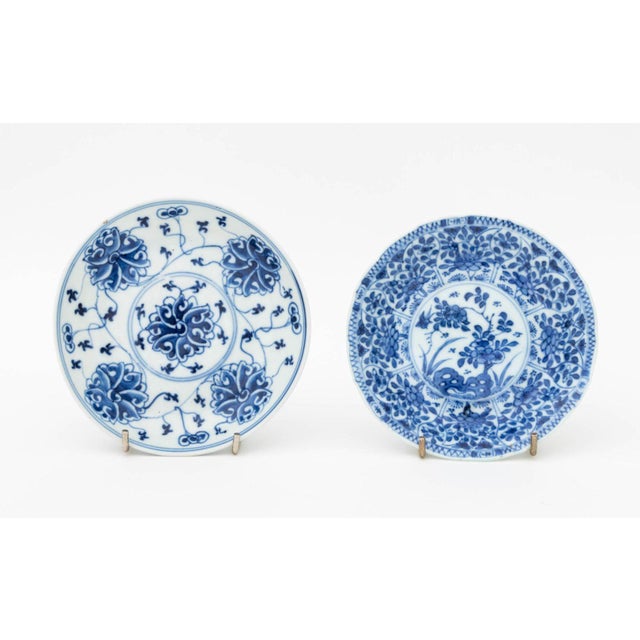 Collection of Six Chinese Export Blue and White Porcelain Tea Cups and Saucers, comprising: a teacup and saucer, circa...