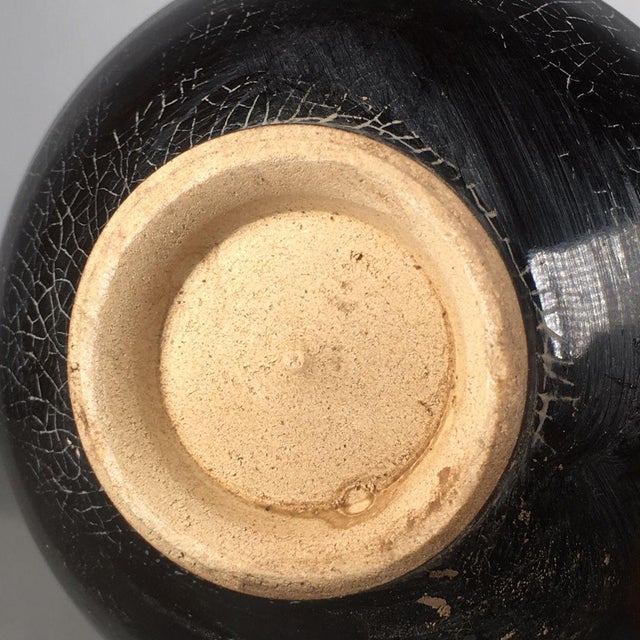 Late 20th Century Chinese Jizhou Ware Style Tortoiseshell Glaze Porcelain Bowl For Sale - Image 5 of 8