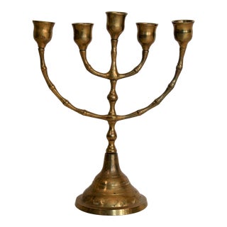 Vintage Brass Menorah For Sale