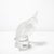 Off-white Mid-Century Modernist Sculptural Crystal Cockatiel Sculpture Signed Lalique For Sale - Image 8 of 18