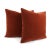 From F. Schumacher is San Carlo Mohair Velvet in the color Sienna pillow cover. This is a luxurious mohair velvet in a...