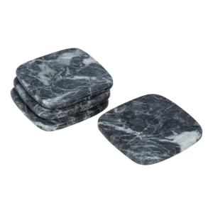 Martil Matte Marble Coasters, Set of 4