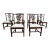 Vintage Chippendale Style Mahogany Carved Dining Chairs. Circa 1950s. - Set of 6 For Sale