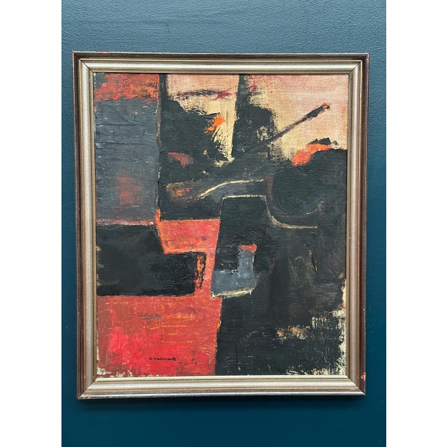 Gösta Wallmark, Transformation, 1950s, Oil Painting on Canvas, Framed For Sale - Image 10 of 18