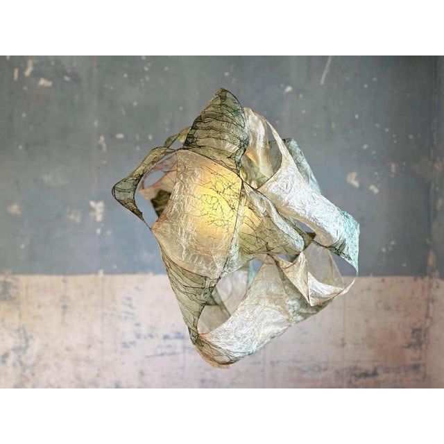 Multi Léonard Pendant Lamp in Bio Material with Natural Dyes by Thibault Philip For Sale - Image 6 of 8