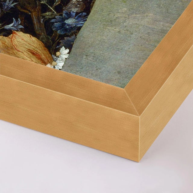 DESCRIPTION: Floral Silhouette 1 by Lara Fowler in Gold Frame, Large Art Print SPECIFICATIONS: Type: Framed Paper. Framed...