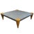 Zinc Square Coffee Table with Turned Oak Legs attributed to Conran, 1980s For Sale - Image 11 of 12