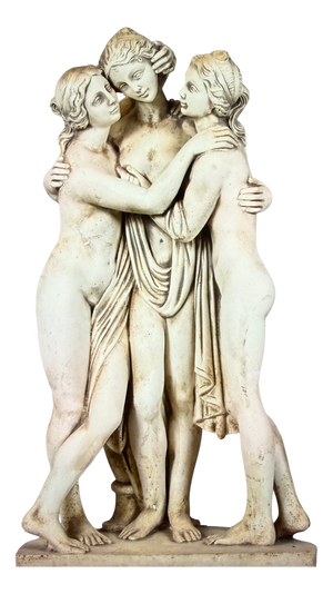 Plastic & Plaster Three Graces Garden Sculpture, 1950s