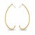 2020s 14k Yellow Gold 2 Inch Long Half Hoop Ruby Earrings 1.86 Carats, A Pair For Sale - Image 5 of 9