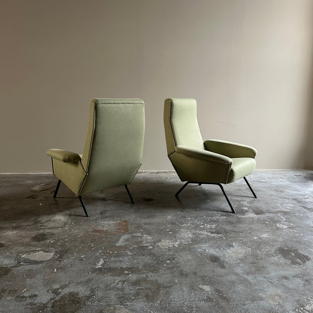 1950s Vintage Italian Lounge Chairs, 1950s, Set of 2 For Sale - Image 5 of 5