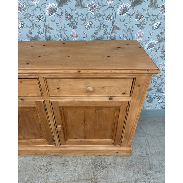 Vintage Sideboard in Pine, 1970s For Sale - Image 9 of 17