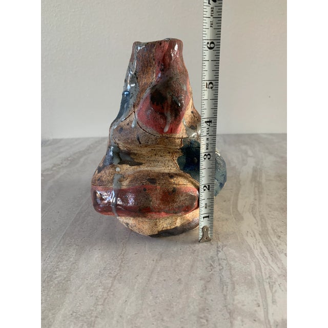 Vintage Studio Ceramic Abstract Vessel For Sale - Image 10 of 11