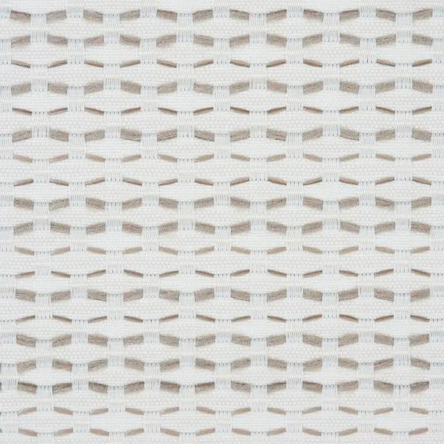 Contemporary Sample - Schumacher Branford Indoor & Outdoor Fabric in Neutral For Sale - Image 3 of 3