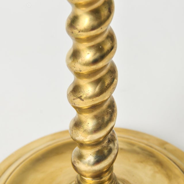 1970s Fredrick Cooper Barley Twist Brass Lamp For Sale - Image 11 of 18