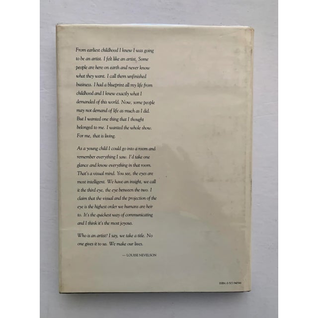 1980s 1980 1st Edition Louise Nevelson: Atmospheres and Environments, Clarkson Potter Book For Sale - Image 5 of 6