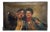 Italian School, Naïve Italian of Two Pipe-Smoking Boys, 20th Century, Oil on Canvas For Sale