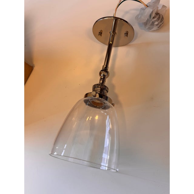 Restoration Hardware 20th C. Factory Filament Clear Glass Cloche Sconce For Sale - Image 12 of 15