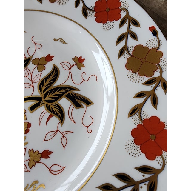 Asian Royal Crown Derby Asian Rose Pattern Dinner Plates 12 For Sale - Image 3 of 5