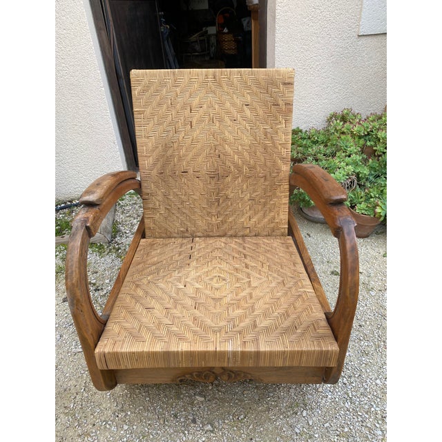 1940s Art Deco Colonial Armchairs, 1940s, Set of 2 For Sale - Image 5 of 8