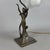 Brown Liberty Table Lamp in Brass and Opaline Glass For Sale - Image 8 of 11