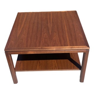 Vintage 1960s Mid Century Modern Motif Inc Walnut Coffee Table Restored For Sale