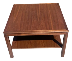 Vintage 1960s Mid Century Modern Motif Inc Walnut Coffee Table Restored