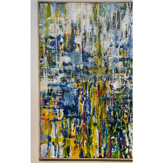 Mid Century Modern Abstract Painting by California Artist Carol Bernard 1960's For Sale In San Francisco - Image 6 of 8