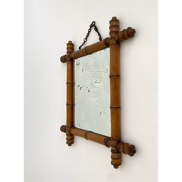 Classic vintage faux bamboo mirror, 1930s France, which I always grab when I find them because they are so classic and...