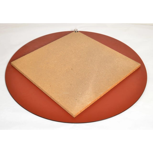 Fontana Arte Style Round Double Glass Wall Mirror Italy Mid-Century Modern 1970 For Sale - Image 10 of 12