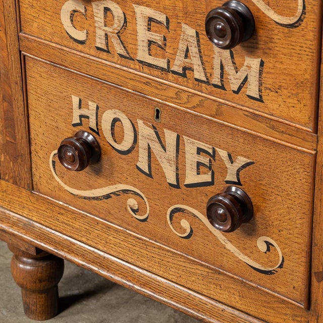 Victorian Oak and Glass Showcase Dresser, 1890s For Sale - Image 18 of 18