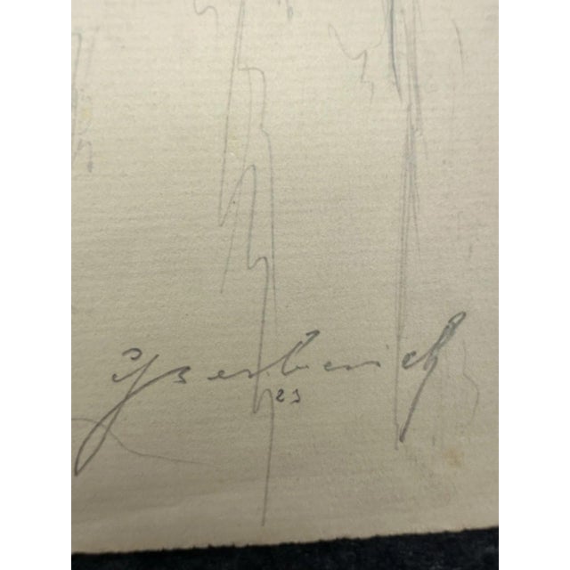 Carl Heinz Berberich, Nude Drawing, 1923, Pencil For Sale - Image 7 of 13