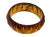 Mid 20th Century Vintage Carved Bakelite Bangle Bracelet in Marbled Amber Root Beer Tones For Sale - Image 5 of 7