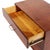 Wood Jens Risom Mid Century Walnut and Brass Wall Mounted Cabinet Chest of Drawers For Sale - Image 7 of 10