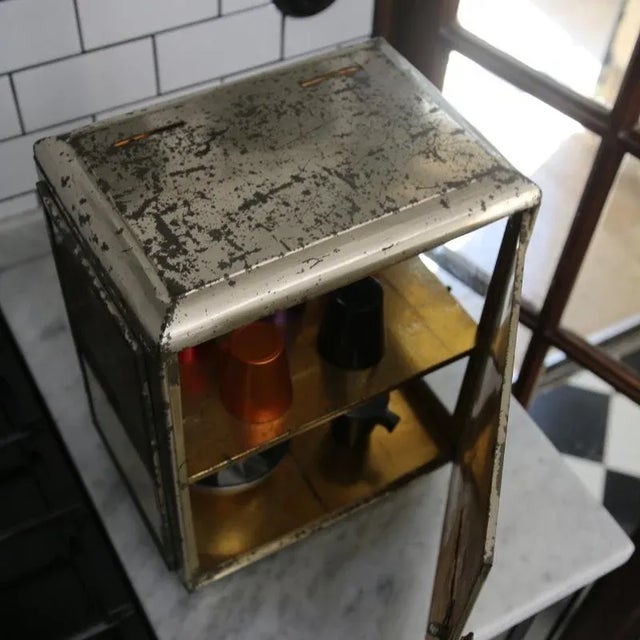 Metal Vintage Metal Display Case by Jacobs Kaffee, 1950s For Sale - Image 7 of 13