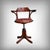 Hailing from the golden age of industrial furniture, this 1930s swivel and height-adjustable office chair embodies the...